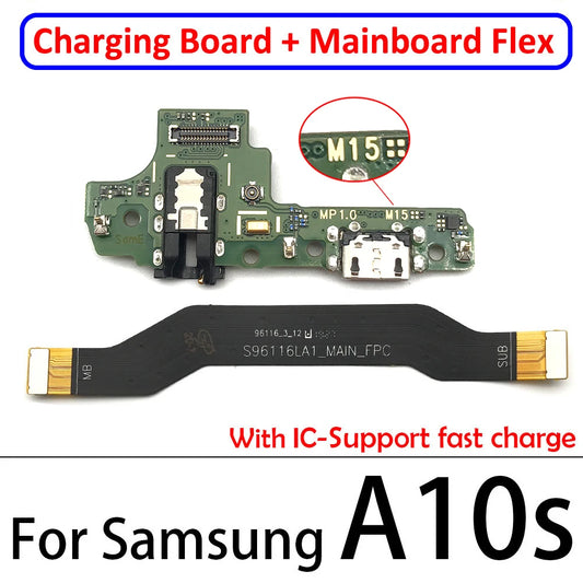 Penyambung Papan Dok Port Pengecas USB BARU Papan Utama Kabel Fleksibel untuk Samsung A10S A20S A30S A21S A31 A41 A51 A71 