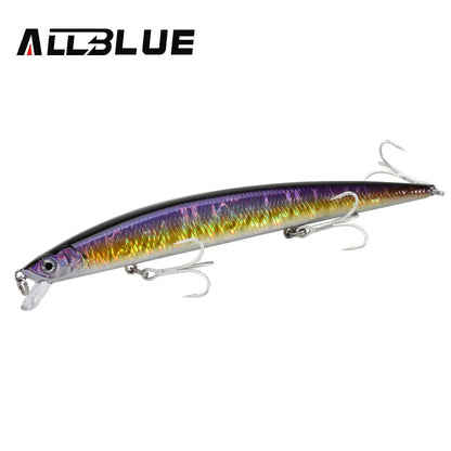 ALLBLUE SPRINT 145S Sinking Minnow Longcast Jerkbait Fishing Lure 145mm 22G Off Shore Saltwater Sea Bass Artificial Bait Tackle