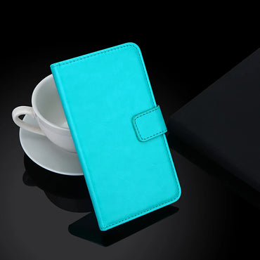 Sarung Dompet Mewah untuk Philips Xenium S266 PU Kulit Penutup Balik Retro Tali Sarung Fesyen Magnet 