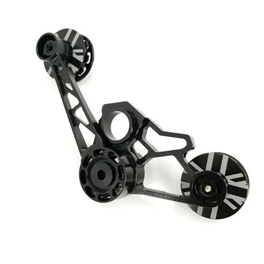 Untuk Brompton Chain Tensioner 2-6 Speed ​​Freewheel Chain Tensioner Guide Panduan Penyesuai Ketegangan Roda Peranti Ketegangan Roda Aloi Aluminium