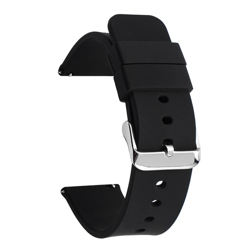 22mm Silicone Sport Watchband For Xiaomi huami AMAZFIT stratos Strap For huami GTR 47mm quick release band For amazfit pace belt