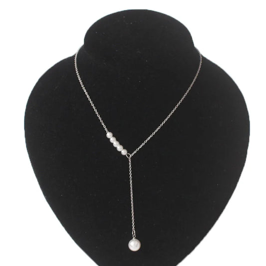 Kalung Wanita Peri Choker Mutiara Imitasi Korea Loket Mutiara Loket Kerah Trend Perhiasan Leher Pesta Hiasan Leher 
