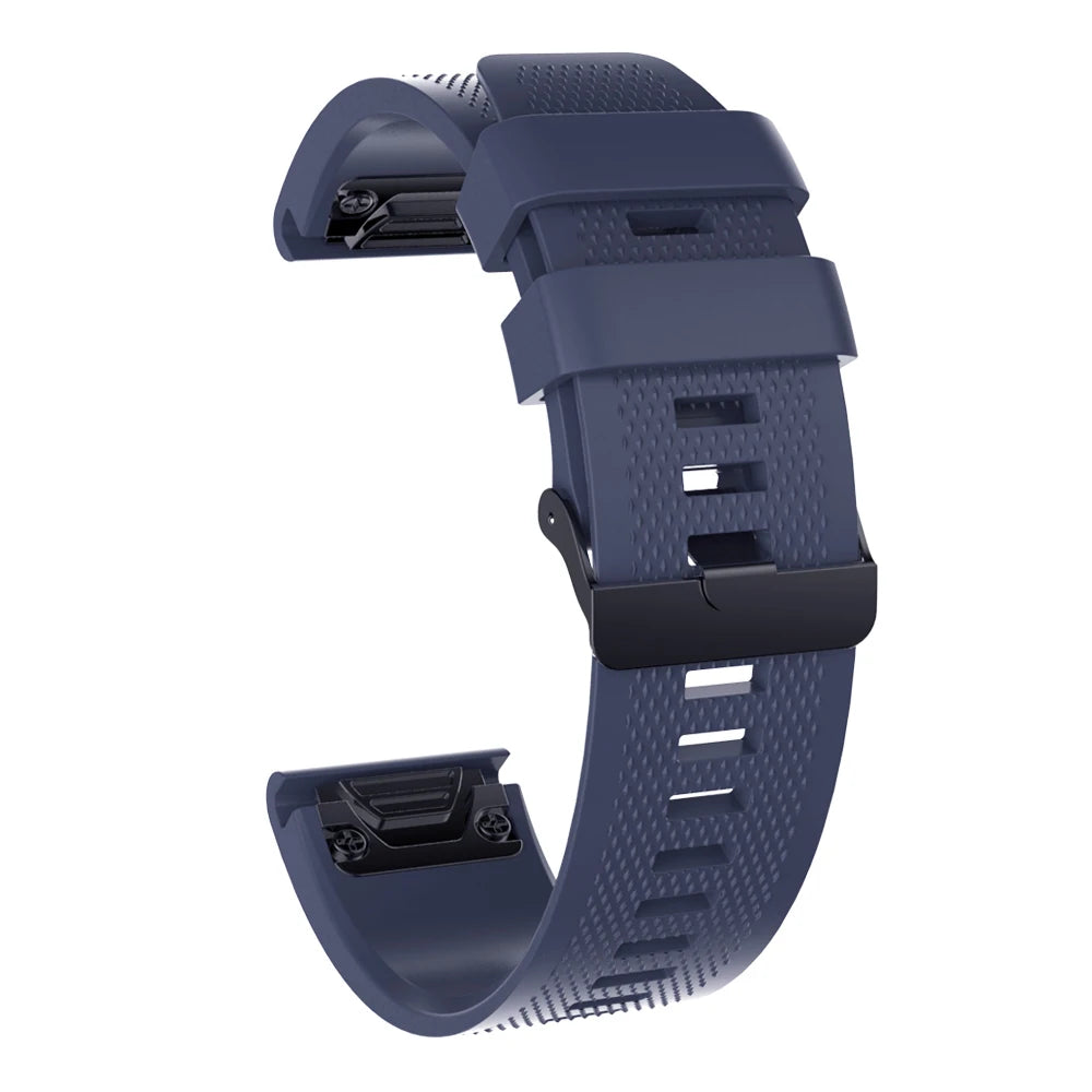 26mm 时尚运动表带适用于 Garmin Fenix 5X/5X Plus/6X/6X Plus 手表硅胶腕带适用于 Garmin Fenix 3 3HR 表带