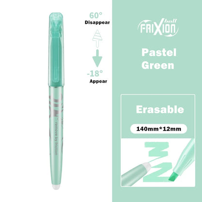 1pcs Pilot Erasable Highlighter Pen Hot Disappear Frixion Fluorescent Pastel Nature Color Marker Liner Drawing Lettering F250