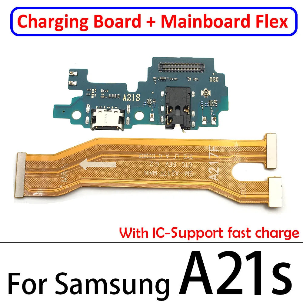 Penyambung Papan Dok Port Pengecas USB BARU Papan Utama Kabel Fleksibel untuk Samsung A10S A20S A30S A21S A31 A41 A51 A71 