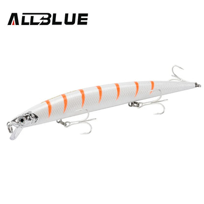 ALLBLUE SPRINT 145S Sinking Minnow Longcast Jerkbait Fishing Lure 145mm 22G Off Shore Saltwater Sea Bass Artificial Bait Tackle