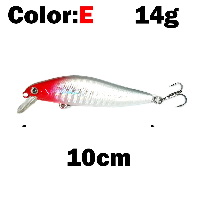 OUTKIT 1pcs Umpan Pancing Ikan Kecil 7g10g Umpan Tiruan Tenggelam Mata 3D Penggoyang Plastik Menangani Sistem Magnet Casting Jauh Pesca 