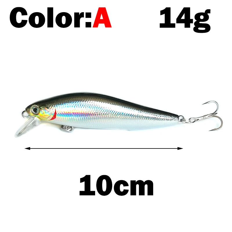 OUTKIT 1pcs Umpan Pancing Ikan Kecil 7g10g Umpan Tiruan Tenggelam Mata 3D Penggoyang Plastik Menangani Sistem Magnet Casting Jauh Pesca 