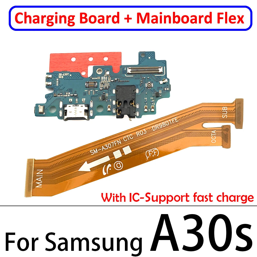 Penyambung Papan Dok Port Pengecas USB BARU Papan Utama Kabel Fleksibel untuk Samsung A10S A20S A30S A21S A31 A41 A51 A71 