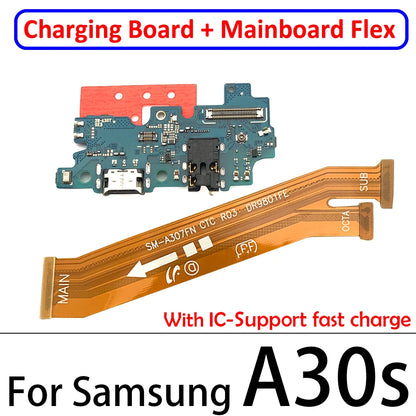 Penyambung Papan Dok Port Pengecas USB BARU Papan Utama Kabel Fleksibel untuk Samsung A10S A20S A30S A21S A31 A41 A51 A71 