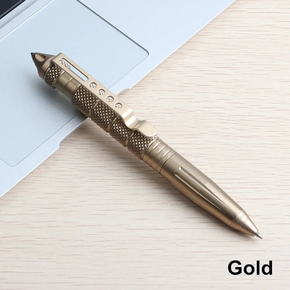 1/8Pcs Multifunctional Pen Tactical Tungsten Steel Rotating Unisex Pens Window Metal Ballpoint Pen Defense Multifunctional Pens