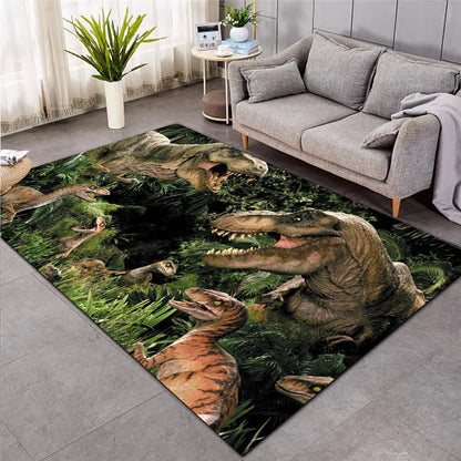 Permaidani Dinosaur Nordic 3D kanak-kanak ruang tamu sofa bilik tidur kanak-kanak tikar bermain kartun ruang tamu permaidani besar gaya tikar pintu lorong-1 