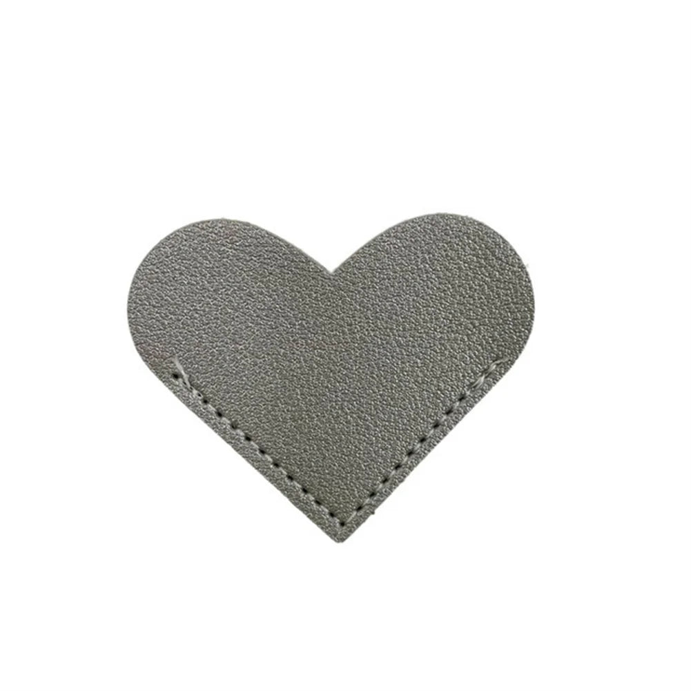 PU Leather Heart Bookmark Creative Book Corner Protective Cover Bookworm Present for Book Lover GDeals