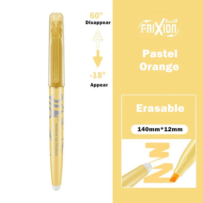 1pcs Pilot Erasable Highlighter Pen Hot Disappear Frixion Fluorescent Pastel Nature Color Marker Liner Drawing Lettering F250