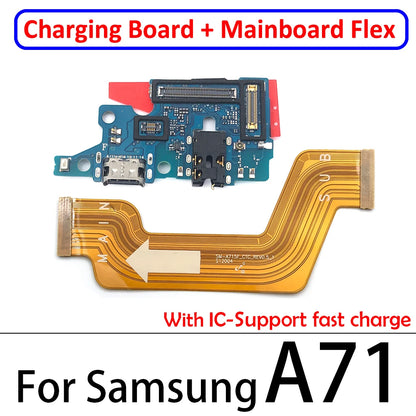 Penyambung Papan Dok Port Pengecas USB BARU Papan Utama Kabel Fleksibel untuk Samsung A10S A20S A30S A21S A31 A41 A51 A71 