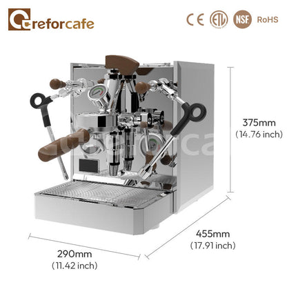 Espresso Rocket 15 Bar 58mm Lever E61 Manual Professional Cafetera Lelit Commercial Espresso Coffee Machine for Cafe
