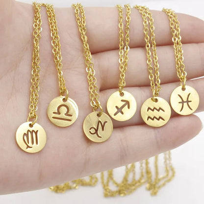 Capricorn Aquarius Pisces Aries Taures Gemini Kanser Leo Virgo Libra Scorpio Sagittarius Zodiac Kalung 12 Buruj Choker 