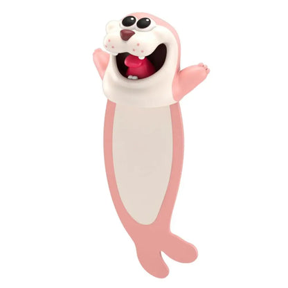 Creative 3D Stereo Boo-kmark Cute Cartoon Animal Marker Kawaii Shark Book-mark Of Pages Kids Gifts School Stationery Supplies