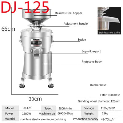 110V 220V 电​​动豆浆机 豆浆研磨机 豆腐机