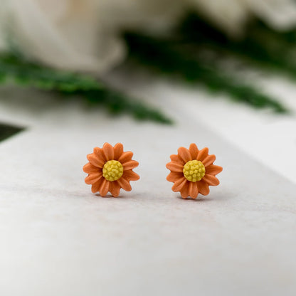 Bunga Daisy Multicolor Anting-anting Stud Seramik Hadiah Fesyen Barang Kemas Kancing Telinga Borong Untuk Wanita Gadis #LY133 