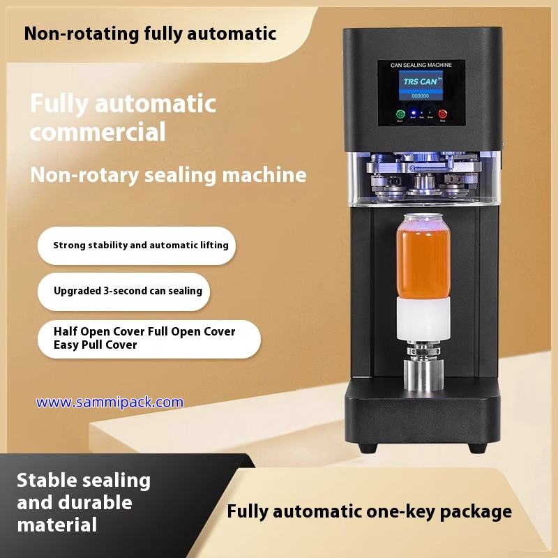 Semi Automatic Plastic Can Seamer Machine Beer Can Lid Seamer Machine Tin Can Pressure Sealing Machine for Soda Bubble Tea