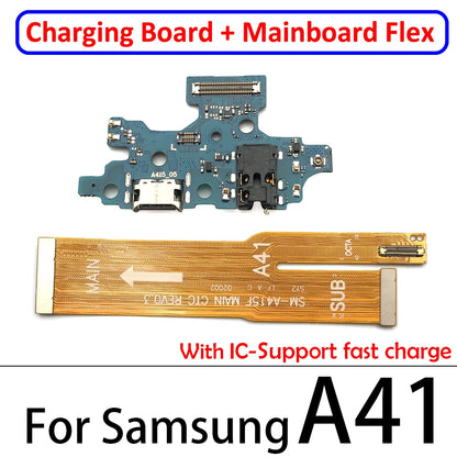 Penyambung Papan Dok Port Pengecas USB BARU Papan Utama Kabel Fleksibel untuk Samsung A10S A20S A30S A21S A31 A41 A51 A71 