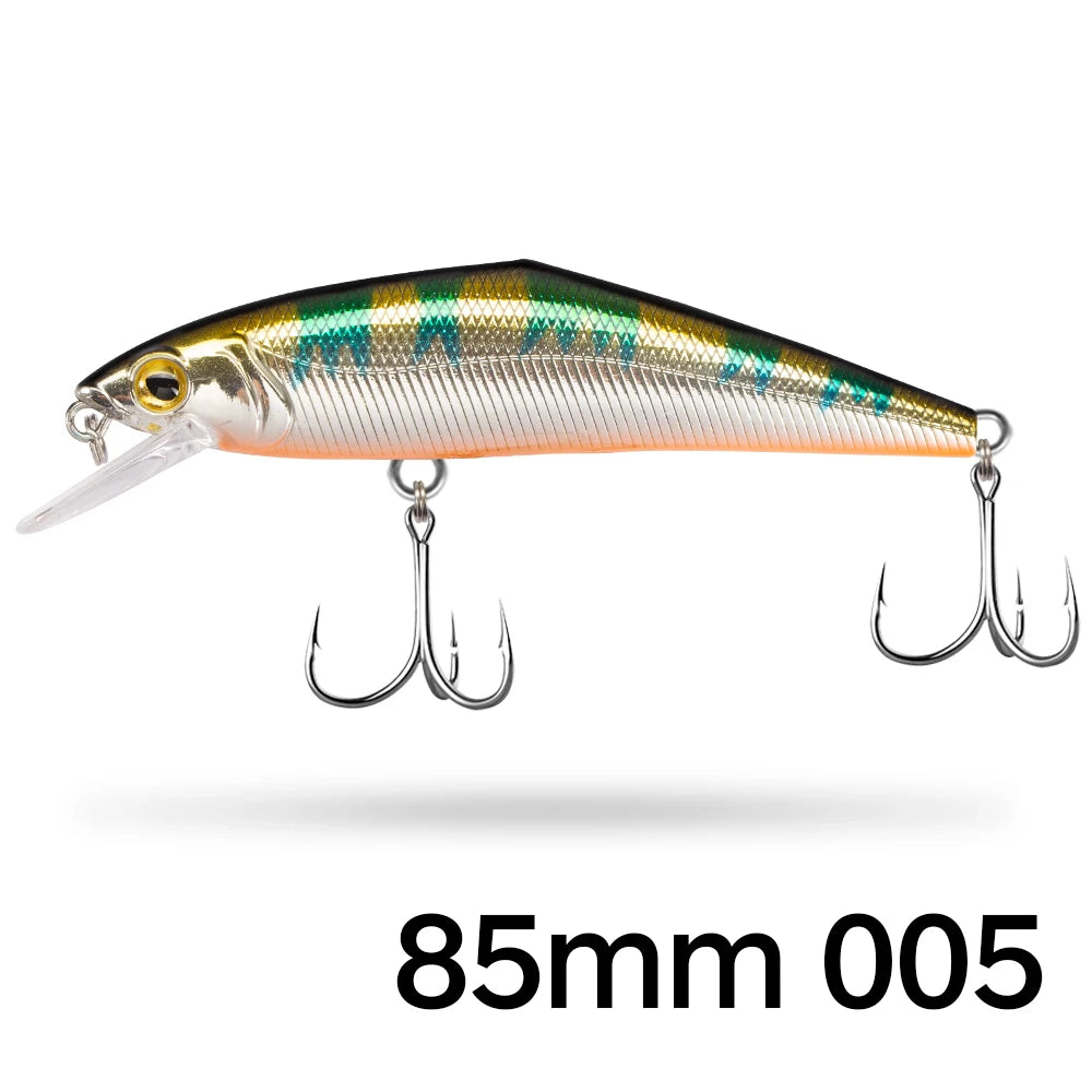 D1 Wobblers Jepun Keras Ikan Kecil Memancing Gewang Tenggelam Untuk Air Masin 63mm/4.8g 85mm/14.7g Aksesori Memancing Umpan Renang Untuk Trout 