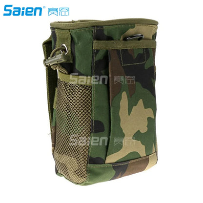 Small Molle Belt Tactical Magazine Dump Drop Reloader Pouch Bag W/ Mesh