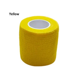 24Pcs/Lot  5cm x 4.5m Self Adhesive elastic Cohesive Nonwoven Bandage wrap tape sports protection