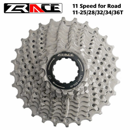 ZRACE Basikal Kaset Jalan 11 Laju / MTB Basikal Freewheel 11-25T / 28T / 32T / 34T / 36T, Serasi dengan Ultegra 105 