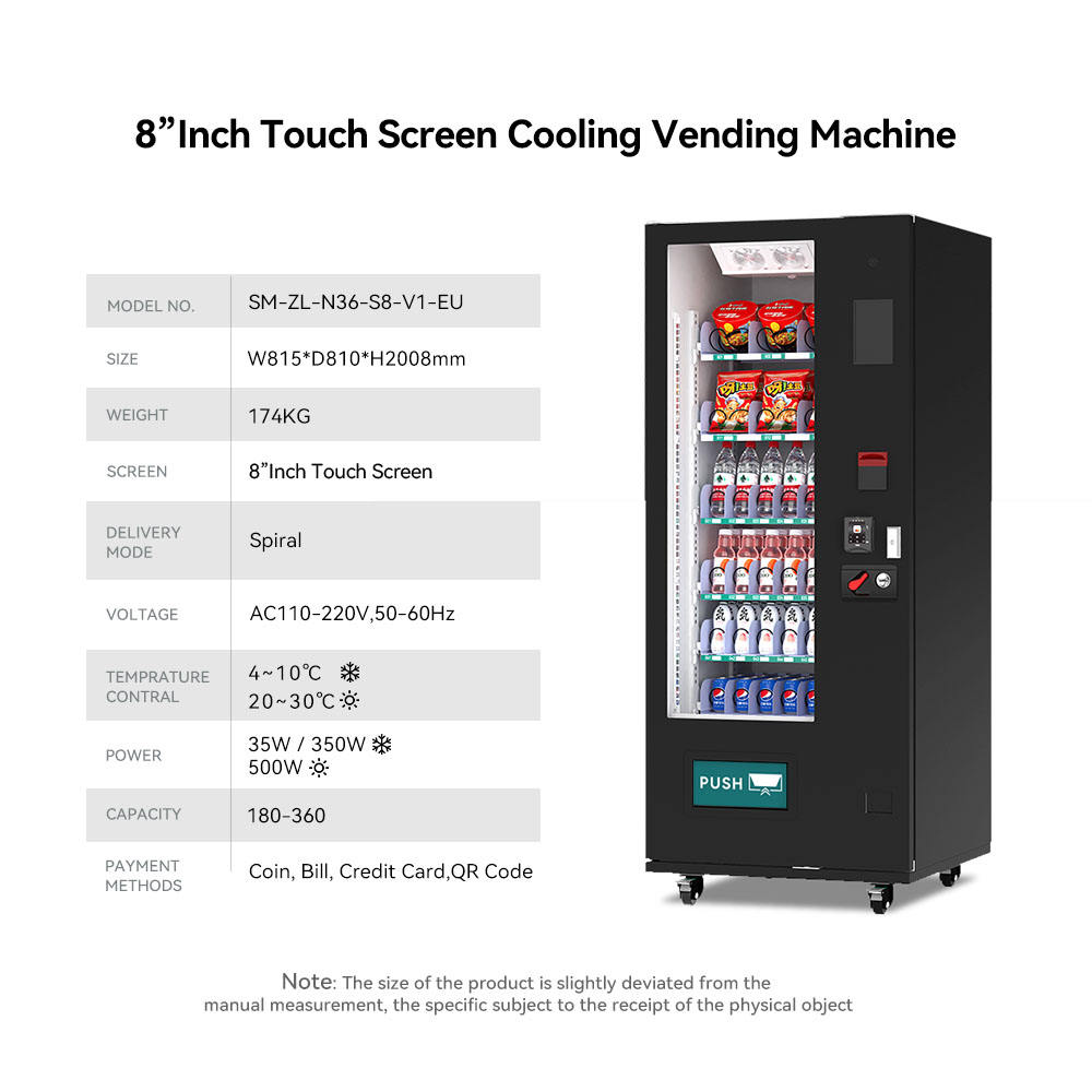 24 Hours Self Service Refrigerated Tiny Vending Machine Snacks Drinks Tissue Tool Combo Vending Machine
