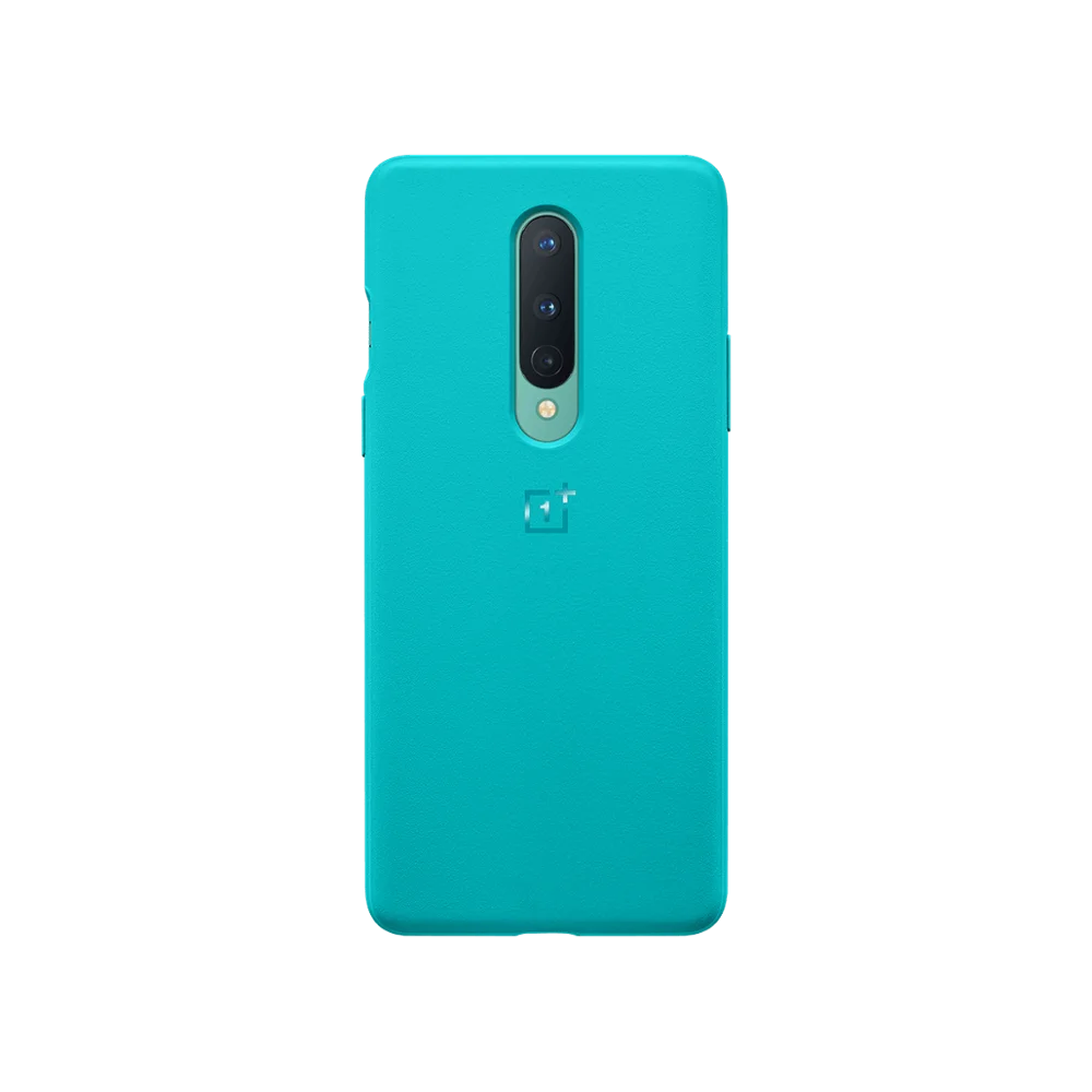 100% Original Official OnePlus 8 Case Cover Sandstone Bumper Cyan Matte protective Slim Back Case