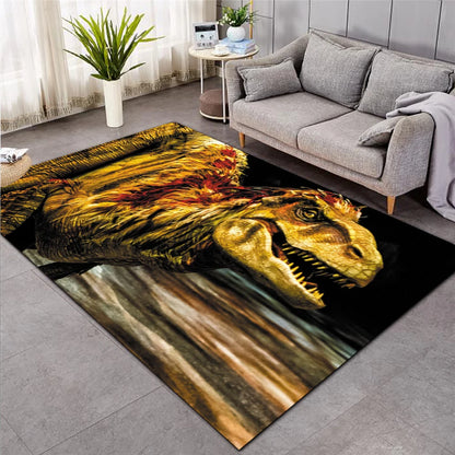 Permaidani Dinosaur Nordic 3D kanak-kanak ruang tamu sofa bilik tidur kanak-kanak tikar bermain kartun ruang tamu permaidani besar gaya tikar pintu lorong-1 