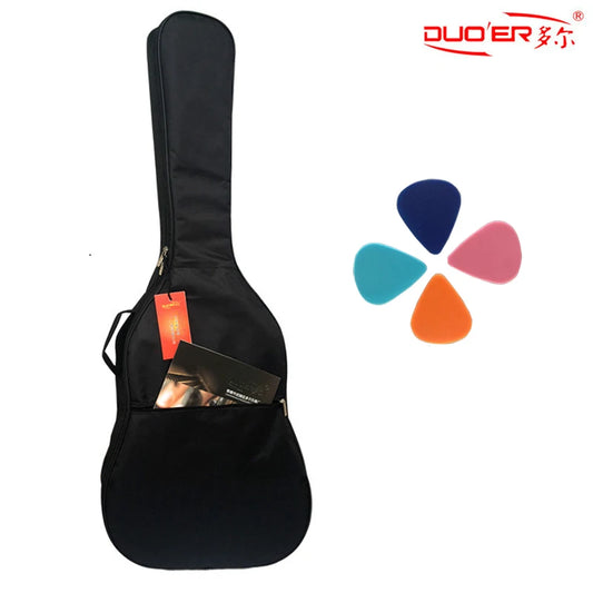 Sarung Gitar 40/41 Inci Beg Gitar Sesuaikan Logo Anda Beg Belakang Kalis Air Beg Gitar Oxford 600D Dengan Tali Bahu 