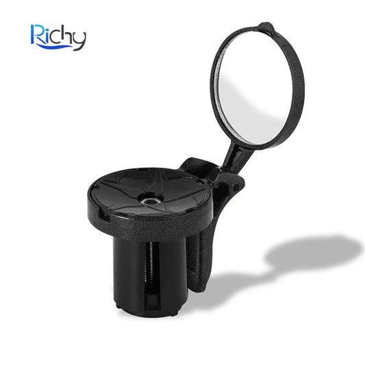 Bicycle Mirror Mini Adjustable Rearview Mirror For Road Bikes 360 Degrees Rotate Bike Side Handlebar Mirror Convenient And Safe