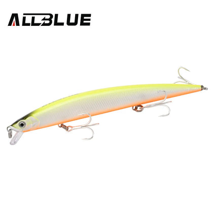 ALLBLUE SPRINT 145S Sinking Minnow Longcast Jerkbait Fishing Lure 145mm 22G Off Shore Saltwater Sea Bass Artificial Bait Tackle