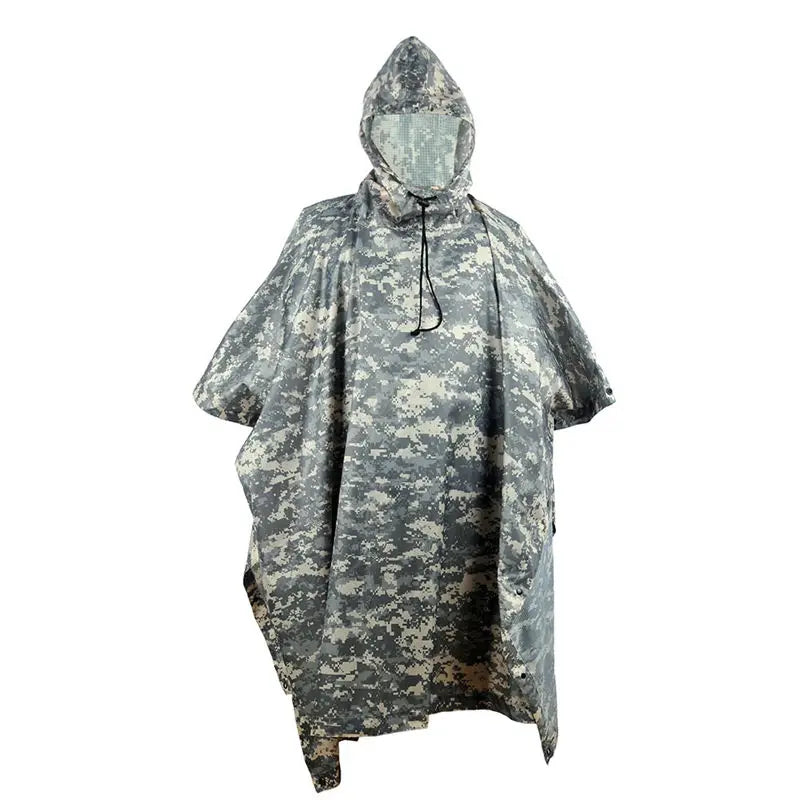 Multifunctional Raincoat for Outdoor Travel, Rain Poncho, Hiking Cover, Awning, Camping, Waterproof Tent, Sun Shelter, Quality