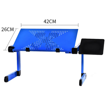 Office Furniture Computer Stand 42*26CM Adjustable Foldable Laptop Holder Notebook Desks Lap PC Folding Desk Table Vented Stand