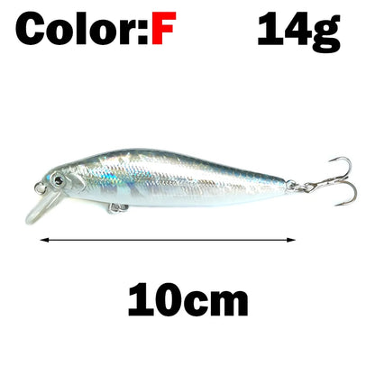 OUTKIT 1pcs Umpan Pancing Ikan Kecil 7g10g Umpan Tiruan Tenggelam Mata 3D Penggoyang Plastik Menangani Sistem Magnet Casting Jauh Pesca 