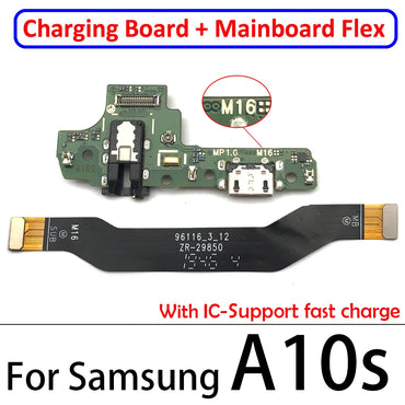 Penyambung Papan Dok Port Pengecas USB BARU Papan Utama Kabel Fleksibel untuk Samsung A10S A20S A30S A21S A31 A41 A51 A71 