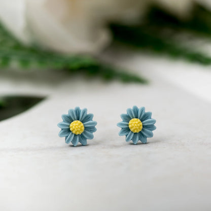 Bunga Daisy Multicolor Anting-anting Stud Seramik Hadiah Fesyen Barang Kemas Kancing Telinga Borong Untuk Wanita Gadis #LY133 