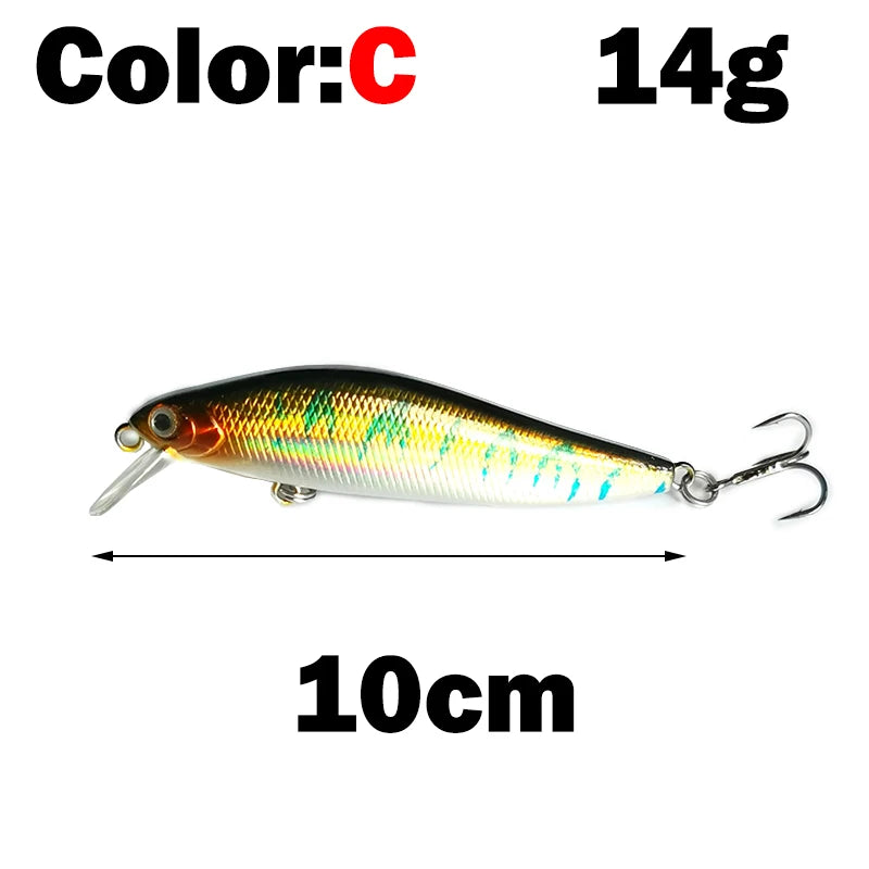 OUTKIT 1pcs Umpan Pancing Ikan Kecil 7g10g Umpan Tiruan Tenggelam Mata 3D Penggoyang Plastik Menangani Sistem Magnet Casting Jauh Pesca 