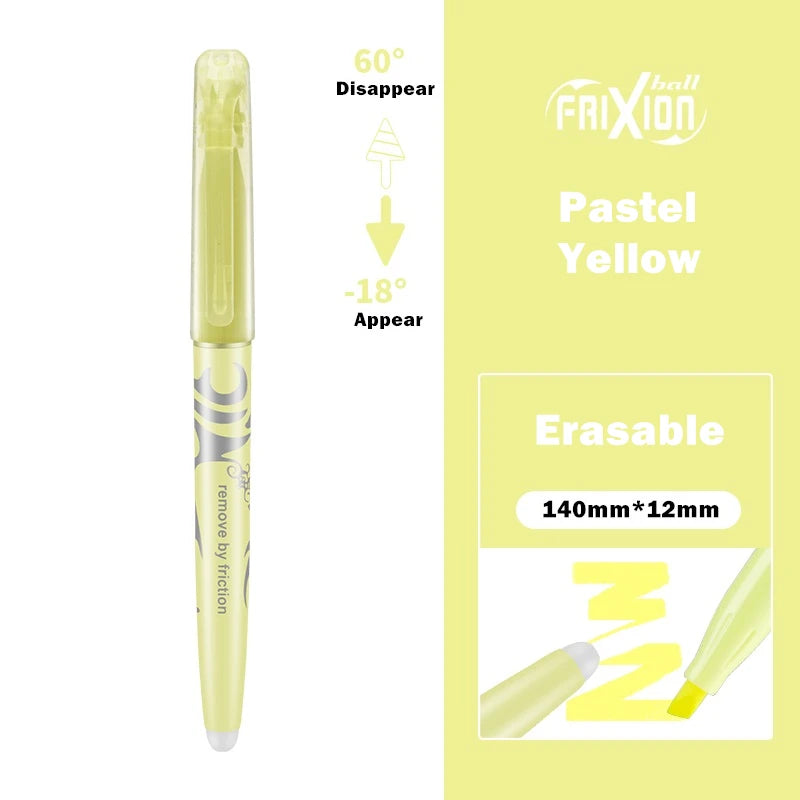 1pcs Pilot Erasable Highlighter Pen Hot Disappear Frixion Fluorescent Pastel Nature Color Marker Liner Drawing Lettering F250