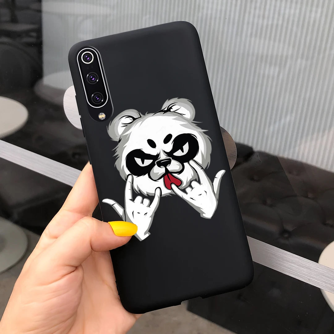 Untuk Xiaomi Mi 9 Lite Kes Naga Painted Bumper Silicone Soft Cover Phone For Funda Xiomi Xiaomi Mi 9 Mi9 Lite 9 SE Cases 