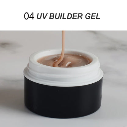 Jualan Panas 15ML Tiada Aliran Tidak Sakit Tanpa Panas Tanpa Bau Led UV Keras Model Builder Pengilat Gel Vernis Untuk Sambungan Kuku Salun Kecantikan 