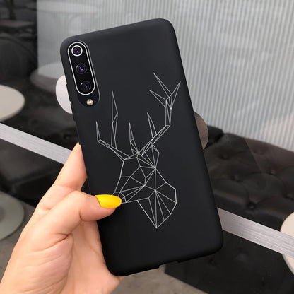 Untuk Xiaomi Mi 9 Lite Kes Naga Painted Bumper Silicone Soft Cover Phone For Funda Xiomi Xiaomi Mi 9 Mi9 Lite 9 SE Cases 