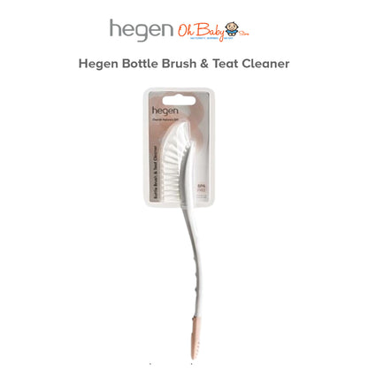 Hegen Bottle Brush & Teat Cleaner | Ergonomic Design, Gentle Cleaning | Untuk Semua Botol Bayi