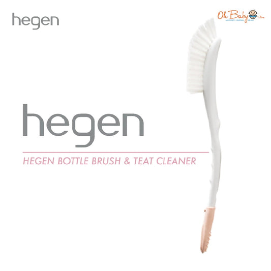 Hegen Bottle Brush & Teat Cleaner | Ergonomic Design, Gentle Cleaning | Untuk Semua Botol Bayi