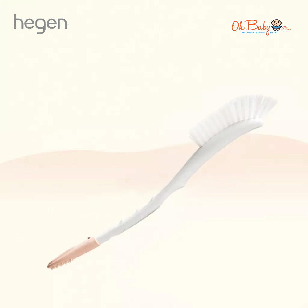 Hegen Bottle Brush & Teat Cleaner | Ergonomic Design, Gentle Cleaning | Untuk Semua Botol Bayi