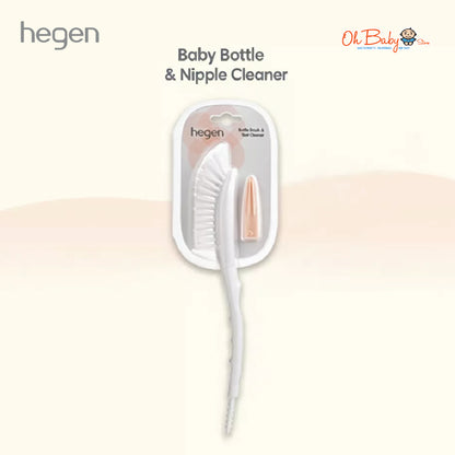 Hegen Bottle Brush & Teat Cleaner | Ergonomic Design, Gentle Cleaning | Untuk Semua Botol Bayi